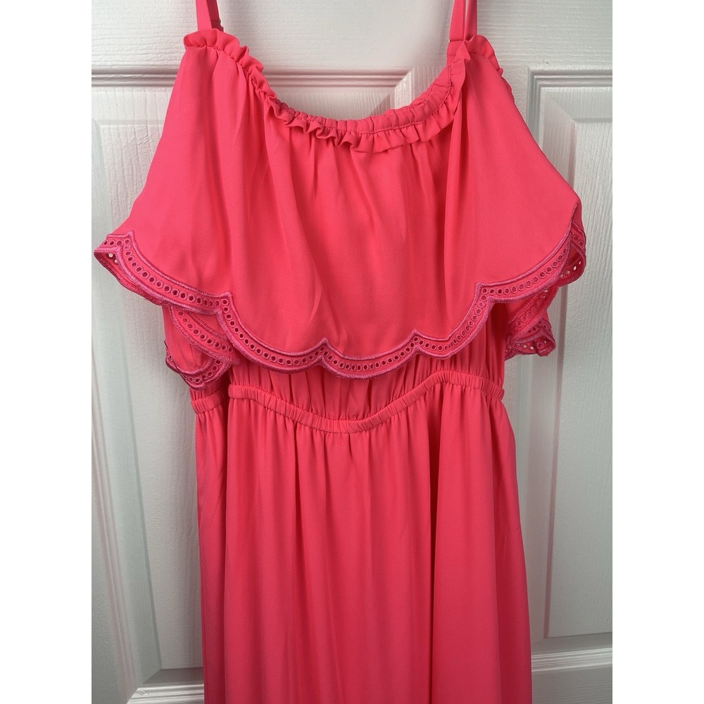 Lilly Pulitzer Dress Size Large Adia Maxi Love Potion‎ Pink Style #005171 NWT